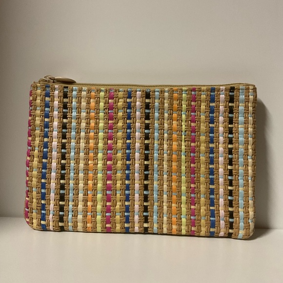 Ipsy Bag Cosmetic Make Up Travel Multi Use Pouch Tan Multi Color - Picture 4 of 8